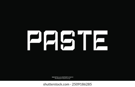 Fontes abstratas do alfabeto urbano moderno. Tipografia esporte, simples, tecnologia, moda, digital, fonte de logotipo criativo futuro. ilustração vetorial