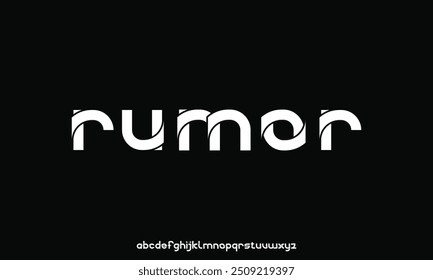 Abstract modern urban alphabet fonts. Typography sport, technology, fashion, Brand, digital, future creative logo font. vector illustration
