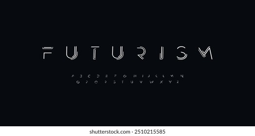 Abstract modern urban alphabet fonts. Typography sport, technology, fashion, digital, future creative logo font. vector illustration