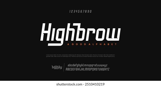 Abstract modern urban alphabet fonts. Typography sport, game, technology, fashion, digital, future creative logo font. vector illustration