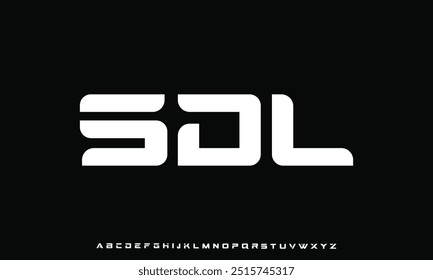 Abstract modern urban alphabet fonts. Typography sport, technology, fashion, digital, future creative logo font.