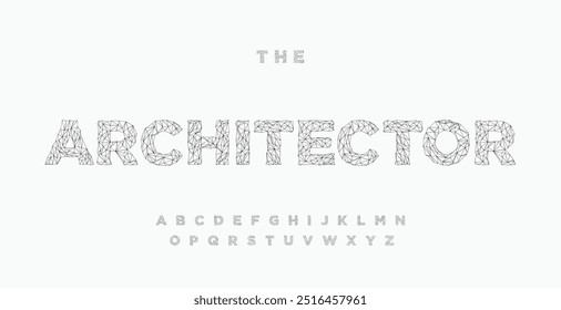 Abstract modern urban alphabet fonts. Typography sport, simple, technology, fashion, digital, future creative logo font. vector illustration