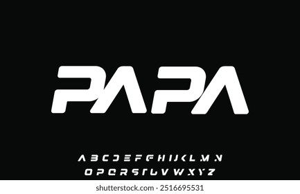Abstract modern urban alphabet fonts. Typography sport, technology, fashion, digital, future creative logo font.