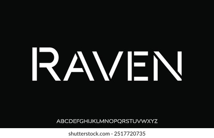 Abstract modern urban alphabet fonts. Typography sport, technology, fashion, digital, future creative logo font.