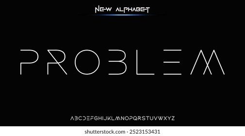 Abstract modern urban alphabet fonts. Typography sport, game, technology, fashion, digital, future creative logo font. vector illustration