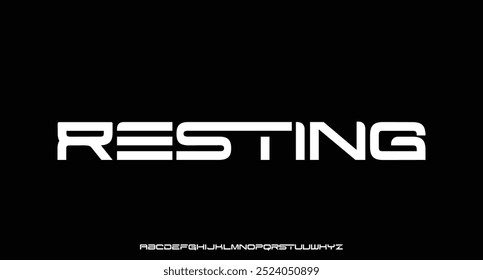 Abstract modern urban alphabet fonts. Typography sport, simple, technology, fashion, digital, future creative logo font. vector illustration