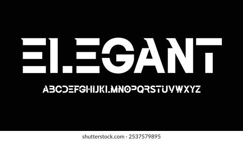 Abstract modern urban alphabet fonts. Typography luxury, simple, technology, fashion, digital, future creative logo font. vector illustration

