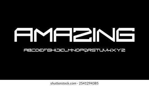 Abstract modern urban alphabet fonts. Typography sport, simple, technology, fashion, digital, future creative logo font. vector illustration
