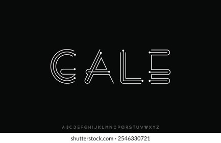 Abstract modern urban alphabet fonts. Typography sport, technology, fashion, Brand, digital, future creative logo font. vector illustration