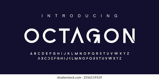 Abstract modern urban alphabet fonts. Typography sport, technology, fashion, digital, future creative logo font.