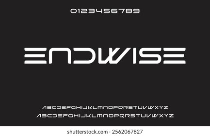 Abstract modern urban alphabet fonts. Typography sport, technology, fashion, digital, future creative logo font.