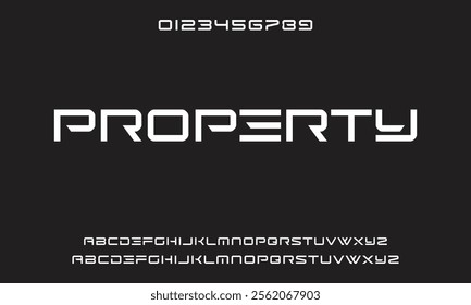 Abstract modern urban alphabet fonts. Typography sport, technology, fashion, digital, future creative logo font.