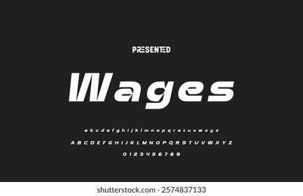 Abstract modern urban alphabet fonts. Typography sport, technology, fashion, digital, future creative logo font. vector illustration