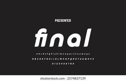 Abstract modern urban alphabet fonts. Typography sport, technology, fashion, digital, future creative logo font. vector illustration