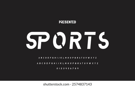 Abstract modern urban alphabet fonts. Typography sport, technology, fashion, digital, future creative logo font. vector illustration