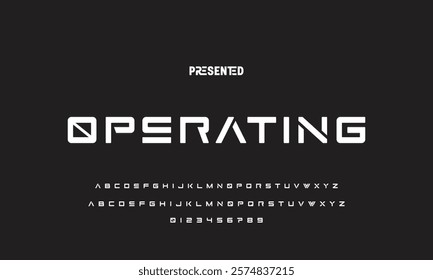 Abstract modern urban alphabet fonts. Typography sport, technology, fashion, digital, future creative logo font. vector illustration