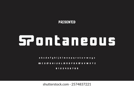 Abstract modern urban alphabet fonts. Typography sport, technology, fashion, digital, future creative logo font. vector illustration