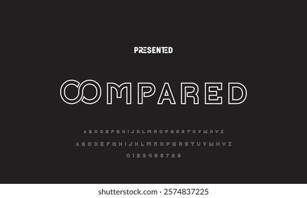 Abstract modern urban alphabet fonts. Typography sport, technology, fashion, digital, future creative logo font. vector illustration