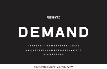 Abstract modern urban alphabet fonts. Typography sport, technology, fashion, digital, future creative logo font. vector illustration