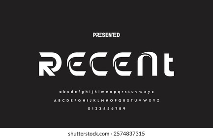 Abstract modern urban alphabet fonts. Typography sport, technology, fashion, digital, future creative logo font. vector illustration
