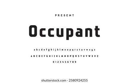 Abstract modern urban alphabet fonts. Typography sport, technology, fashion, digital, future creative logo font.