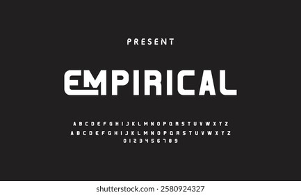 Abstract modern urban alphabet fonts. Typography sport, technology, fashion, digital, future creative logo font.
