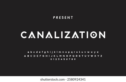 Abstract modern urban alphabet fonts. Typography sport, technology, fashion, digital, future creative logo font.