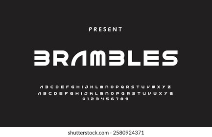 Abstract modern urban alphabet fonts. Typography sport, technology, fashion, digital, future creative logo font.