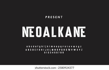 Abstract modern urban alphabet fonts. Typography sport, technology, fashion, digital, future creative logo font.