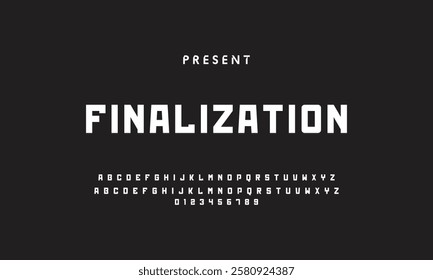 Abstract modern urban alphabet fonts. Typography sport, technology, fashion, digital, future creative logo font.
