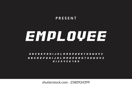 Abstract modern urban alphabet fonts. Typography sport, technology, fashion, digital, future creative logo font.