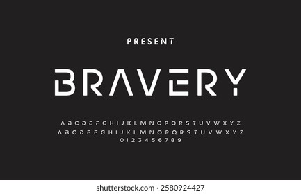 Abstract modern urban alphabet fonts. Typography sport, technology, fashion, digital, future creative logo font.