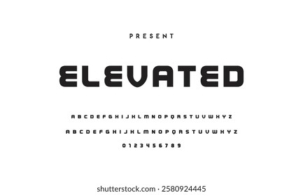 Abstract modern urban alphabet fonts. Typography sport, technology, fashion, digital, future creative logo font.