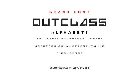 Abstract modern urban alphabet fonts. Typography sport, technology, fashion, digital, future creative logo font. vector illustration