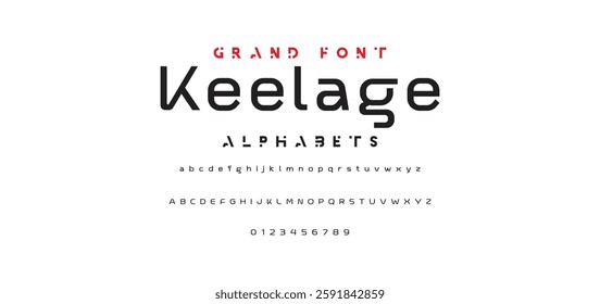 Abstract modern urban alphabet fonts. Typography sport, technology, fashion, digital, future creative logo font. vector illustration