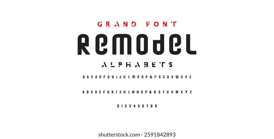 Abstract modern urban alphabet fonts. Typography sport, technology, fashion, digital, future creative logo font. vector illustration