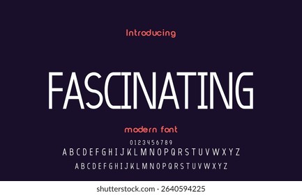 Abstract modern urban alphabet fonts. Typography sport, technology, fashion, digital, future creative logo font. vector illustration