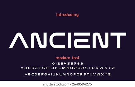 Abstract modern urban alphabet fonts. Typography sport, technology, fashion, digital, future creative logo font. vector illustration
