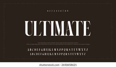 Abstract modern urban alphabet fonts. Typography sport, simple, technology, fashion, digital, future creative logo font. vector illustration