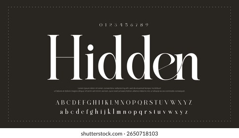 Abstract modern urban alphabet fonts. Typography sport, simple, technology, fashion, digital, future creative logo font. vector illustration