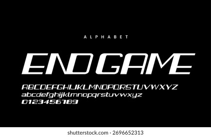 Abstract modern urban alphabet fonts. Futuristic minimalist display font design, typeface, typography sport, game, technology, fashion, digital, creative logo font. vector illustration.