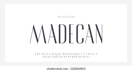 Abstract modern urban alphabet letters Font. Minimal modern urban fonts for logo, brand etc. Typography vector illustration