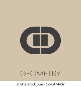 abstract modern urban brown geometry. Typography sports, technology, fashion, digital, future creative logo font. vector illustration
