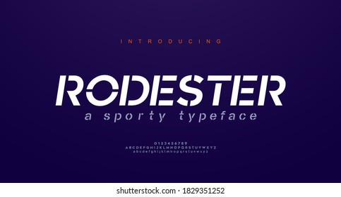 Abstract modern urban italic alphabet fonts. Typography sport, simple, technology, fashion, digital, future creative logo font. vector illustration