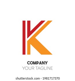 Abstract modern urban letter k. Typography sport, technology, fashion, digital, future creative logo font. vector illustration