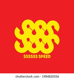 abstract modern urban logo letter sss. Typography sports, technology, fashion, digital, future creative logo font. vector illustration