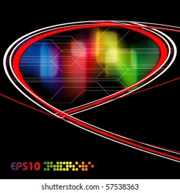 abstract modern vector background with colorful elements. Eps10