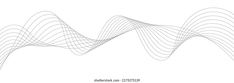 Abstract modern vector background. Curved vector illustration.