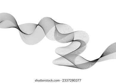 Abstract modern vector background. Curved vector illustration.