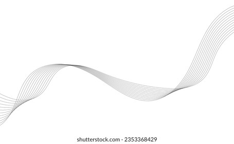 Resumen del fondo vectorial moderno. Ilustración vectorial curva. Líneas onduladas para tu diseño.